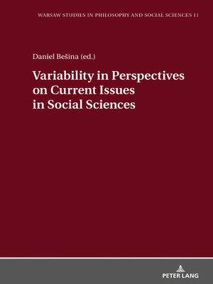 cover image of Variability in Perspectives on Current Issues in Social Sciences